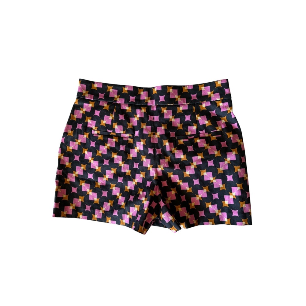 ZARA Geometric Retro Print High Waisted Shorts Women's Size Large